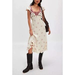 Free People “Haven” Midi Slip Dress